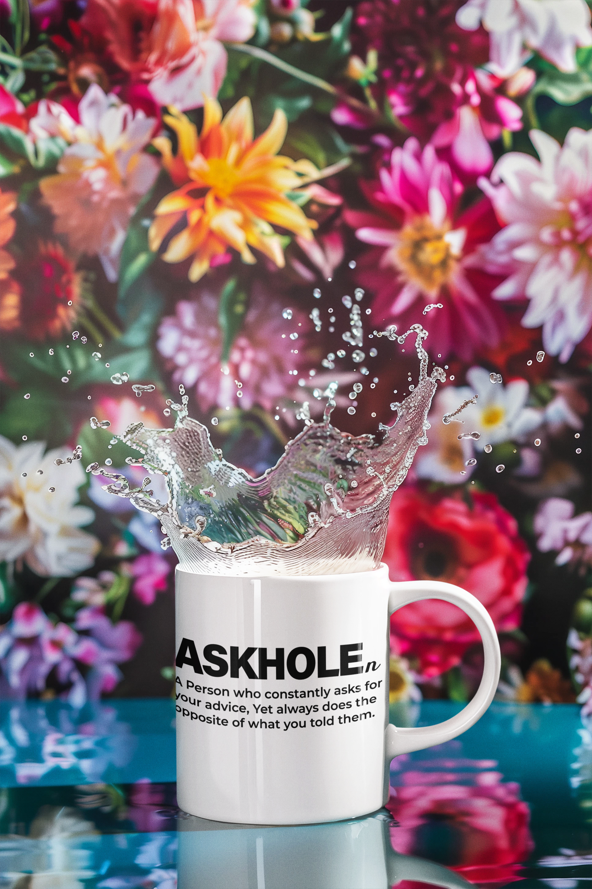 &quot;Askhole Defined&quot; - Humorous 11-oz Coffee Mug for the Wisely Witty